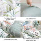LEMIROE Floral Cotton Comforter Twin Size - Image 5