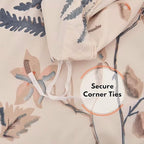 JSD Fall Floral Duvet Cover Set King Size, 3 Piece Boho Botanical Printed - Image 5