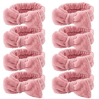 Ondder Spa Headband for Washing Face 8 Pack Dark Pink Skincare Headbands for by Ondder