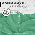 KAHAF COLLECTION 100% Cotton Bath Towels, 24x48 Pack of 6 Towels, Quick Dry - Image 3