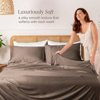 Bare Home 100% Rayon Made from Bamboo Luxury Queen Size Set of 2 Cooling - Image 2