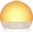 Wake Up Light Sunrise Alarm Clock, Dimmable Night Lights, Sleep Aid, Loud Alarm by ARUQO