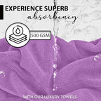 KAHAF COLLECTION 100% Cotton Bath Towels, 24x48 Pack of 6 Towels, Quick Dry - Image 2