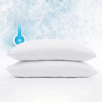 Serta Power Chill Cooling Pillow Protectors, Stain Resistant and Zippered by Serta