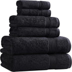 Superior Egyptian Cotton 6-Piece Towel Set, Bathroom Essentials, Towels by SUPERIOR