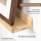 Picture Ledge Shelf, Floating Shelves Set of 2, 40 Inches Solid Wood Nursery - Image 4
