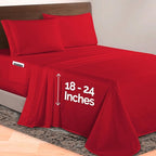 Elegant Comfort Luxurious 1500 Premium Hotel Quality Microfiber 4-Piece Sheet - Image 2