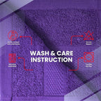 Infinitee Xclusives Purple Hand Towels - Image 7