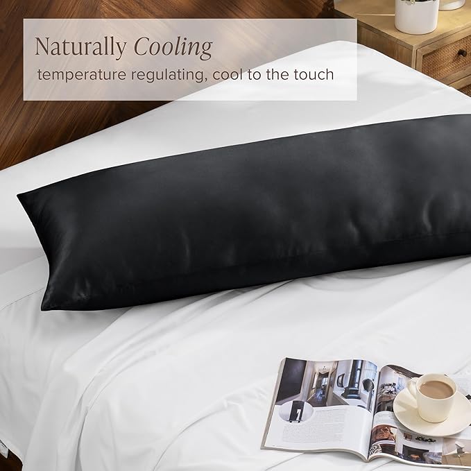 Bare Home 100% Rayon Made from Bamboo Luxury Body Size Cooling Pillowcase - Image 3