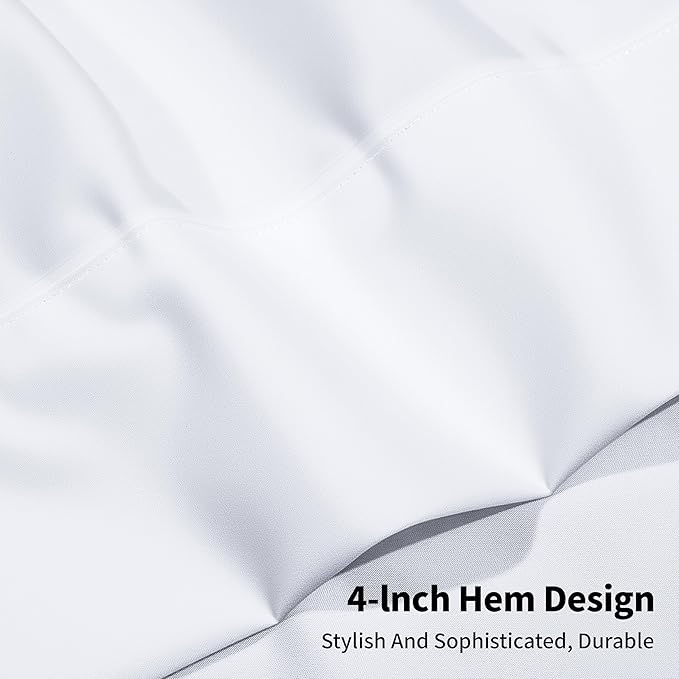 HBHLFZ Queen Flat Sheets Only 2 Pack - Image 4