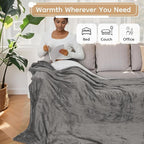 LaffyLo Electric Heated Blanket King Size 90 x 100, Dual Control, Fast Heating - Image 8