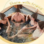 JaGely Sauna Hat for Men Women Sauna Hat Vaporarium Cap Russian Banya Cap for - Image 4