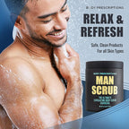 Body Prescriptions Men’s Exfoliating Body Scrub – Ultimate Skin Cleansing Wash - Image 4