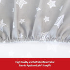 Pack and Play Sheets, 2 Pack Mini Crib Sheets, Stretchy Playard Fitted Sheet - Image 5