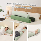 Bolster Pillow for Bed – Long Round Body Pillow for Adults, Cuddle Pillow for - Image 6