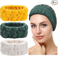 Chuangdi 3 Pieces Spa Headband for Women Facial Makeup Headband Soft Terry by Chuangdi