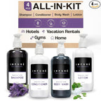 1-Shoppe Infuse Lavender Mint Spa Collection Amenities Set | 10.14 oz Pumps | by 1-Shoppe