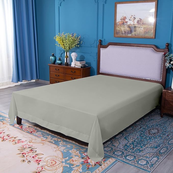 NTBAY California King Flat Sheet Only - Image 5