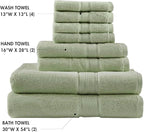 Madison Park 800GSM Bathroom Towel Set of 8 100% Cotton Bath Towel Set - Image 4