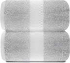 White Classic Luxury Bath Sheets Towels - Image 2