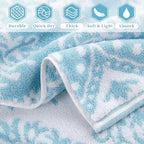 Hand Towels for Bathroom, Bath Hand Towel Set of 4, Jacquard Decorative Hand - Image 2