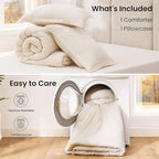 Love's cabin Beige Twin/Twin XL Comforter Set, 2-Piece Prewashed Bed Set - Image 7