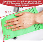 etreetowel Extra Large Size 9.9" x 5.5" Korean Asian Exfoliating Bath - Image 2