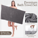 VitalCozy Set of 6 Large Bath Towels - Image 2