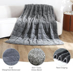Sherpa Weighted Blanket for Adults, 15 lbs Furry Bed Blanket for Deep Sleep - Image 5