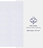 American Soft Linen Luxury 4 Piece Bath Towel Set, 600 GSM 100% Cotton Turkish - Image 4