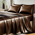 CozyLux Satin Sheets Queen Size Bed Set by CozyLux