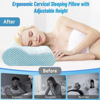 CloudBliss Neck Pillow for Sleeping, Ergonomic Cervical Neck Pillow for Neck - Image 6