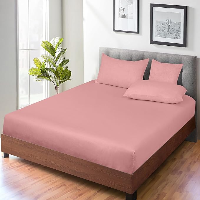 ROYALE LINENS 300 Thread Count 100% Long Staple Combed Cotton Fitted Sheet - Image 6