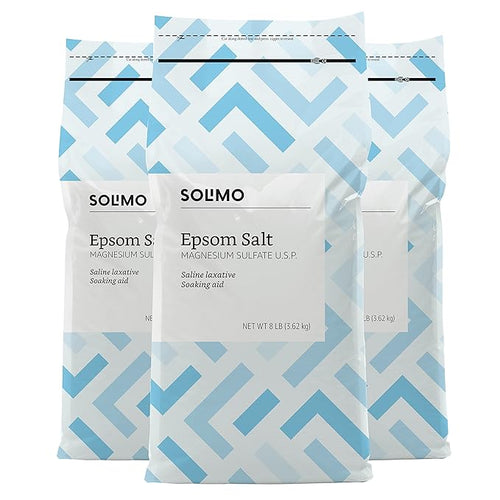 Amazon Brand - Solimo Epsom Salt Soak, Magnesium Sulfate USP, Relaxing Bath by Amazon+Brand+-+Solimo