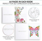 Beautiful Adult Coloring Book Set of 2 - Image 4