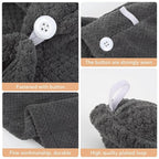 SINLAND Microfiber Hair Drying Cap Hair Towel Turban Twist - Image 3