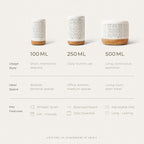Earnest Living Essential Oil Diffuser White Ceramic Diffuser 500 ml Timers - Image 9