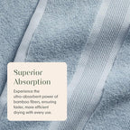Springtree Home Luxury Bamboo Rayon Bath Towel Set 6 Piece Set | 35% Bamboo - Image 9