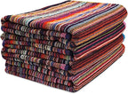 BolBom*S Bath Towel Set 4 Pack, 30 x 60 Inches Large 100% Cotton Stripe Bath by BolBomS