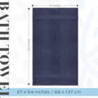 White Classic Luxury Bath Towels Set of 4 Large - Image 4