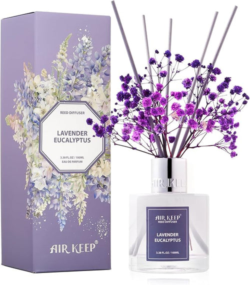 Airkeep Reed Diffuser Set, 3.38 fl oz by Airkeep