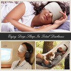 BOKOR Nature Silk Sleep Eye Mask, Sleeping Mask, Dark Circles and Puffiness - Image 4