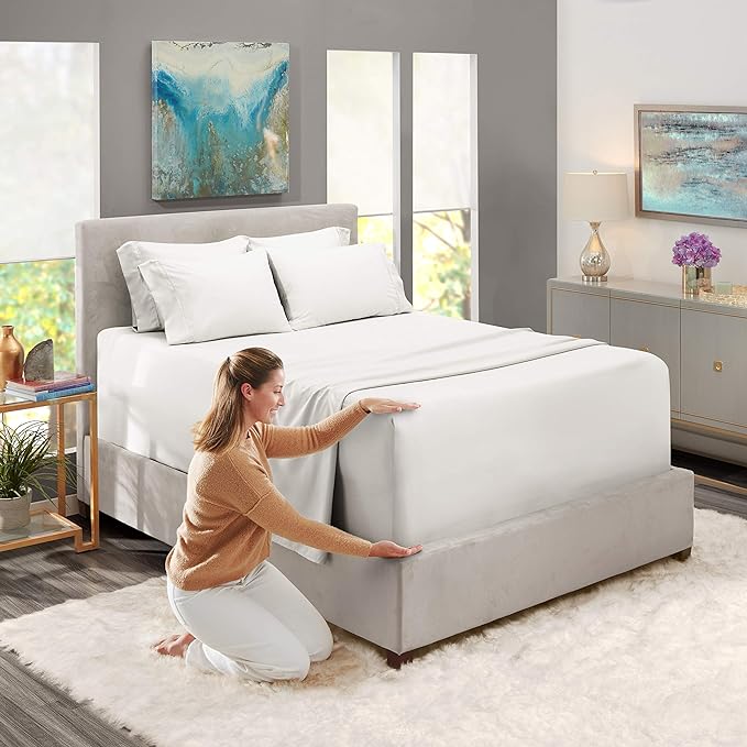 Hearth & Harbor Extra Deep Pocket Queen Sheets Sets - Image 3
