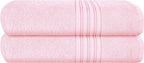 BOUTIQUO 100% Cotton 2 Pack Bath Towel Set 28x55 inches, Eco-Friendly Large by BOUTIQUO