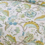 mixinni Boho-Chic King Size Duvet Cover Paisley Light Blue and Light Green Long - Image 6