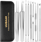 UUBAAR 9PCS Blackhead Remover Tools, Pimple Popper Tool Kit - Image 8