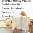Creamy Oats Milk Bath Soak Hydrate Moisturize Soften Skin Aloe Vera Honey - Image 2