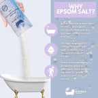 Eco Bath London Relaxing Lavender Epsom Salt Bath Soak – Tube 2.2 LB | Made in - Image 5
