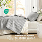 Comfort Spaces Kienna Quilt Set- Double Sided Stitching Design Summer Blanket - Image 3