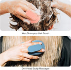 2pcs Shampoo Brush Hair Scalp Massager, 100% Silicone Scalp Scrubber, Scalp - Image 5